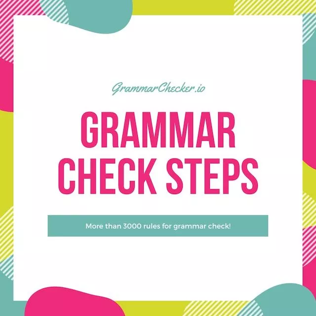 grammar check steps